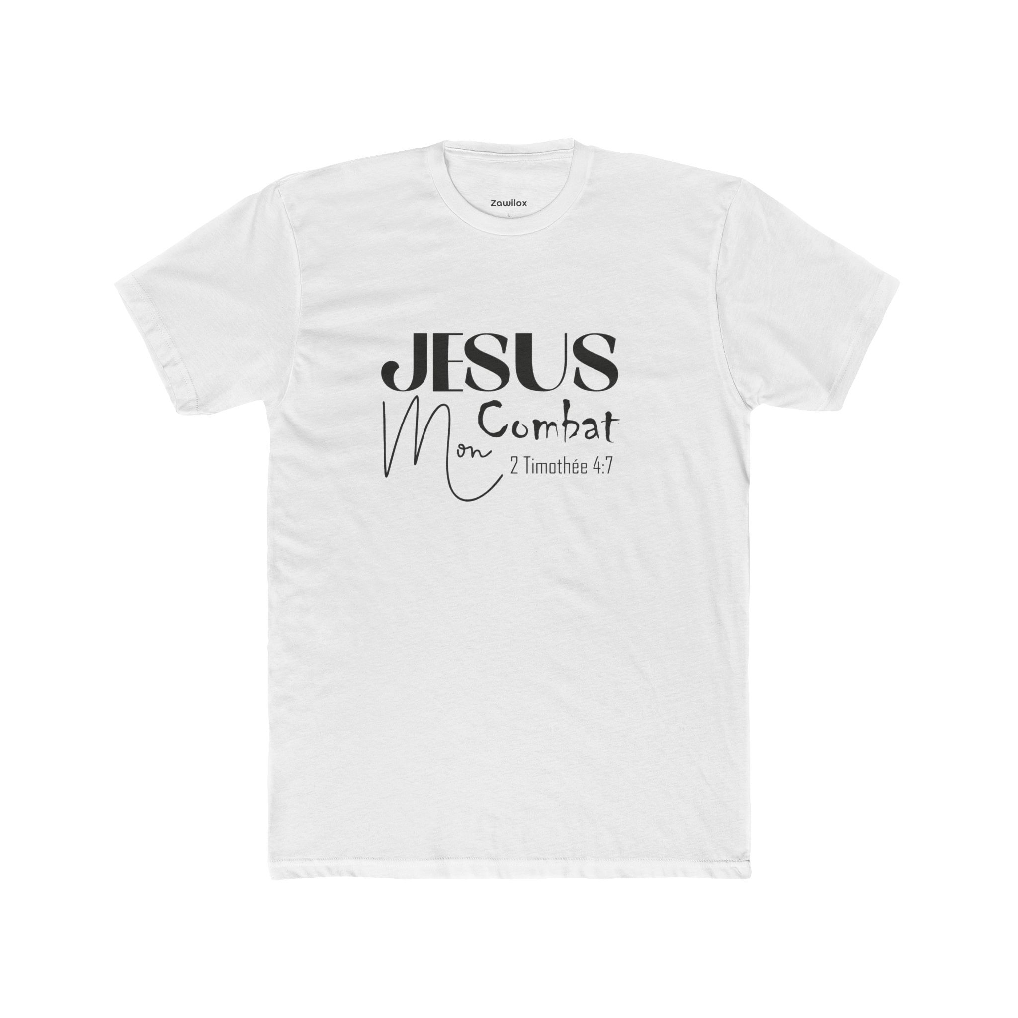 T-Shirt French Jesus Mon Combat