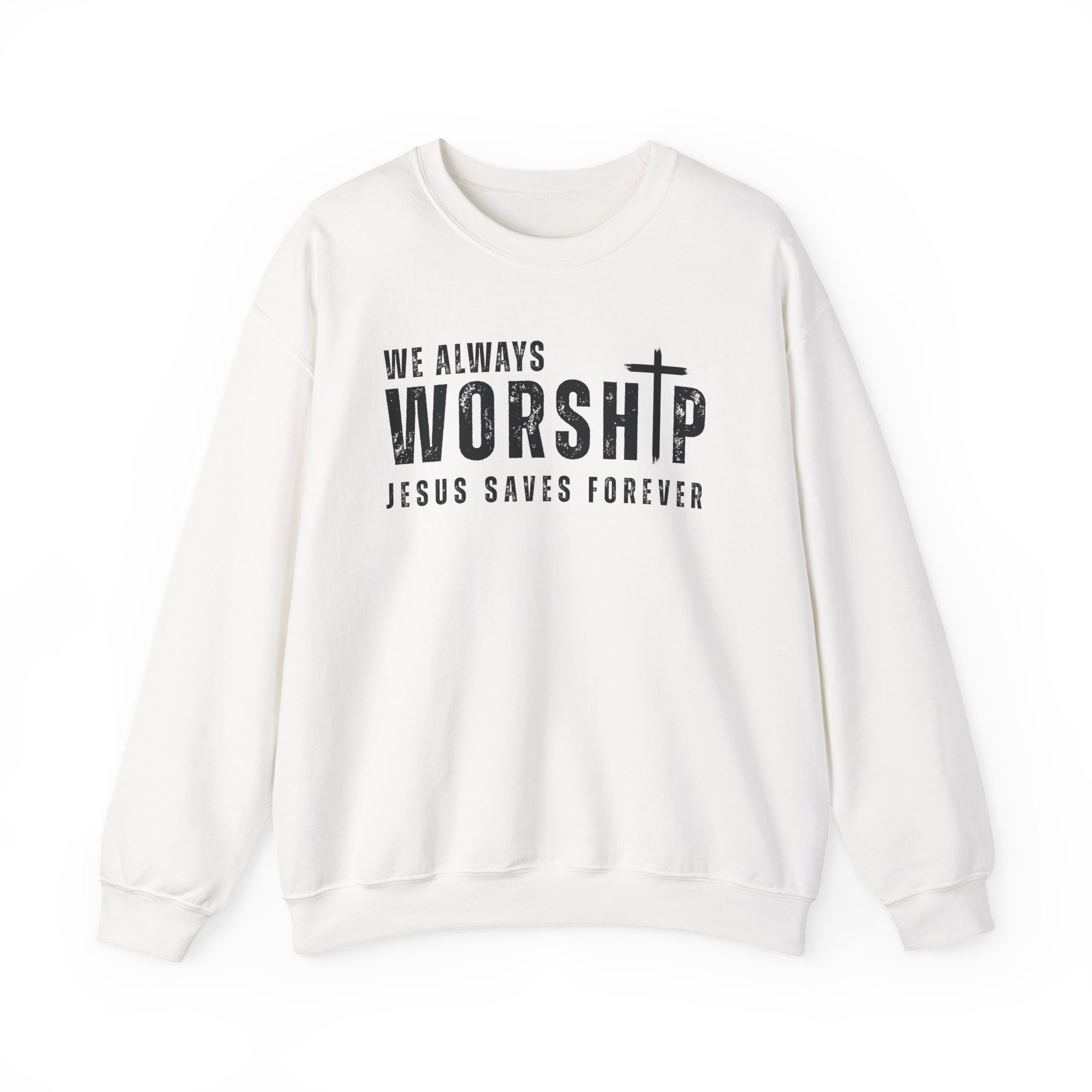 Christian Sweatshirt - Jesus Saves Forever